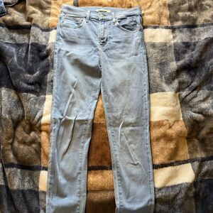 Levi's 720 Jeans Womens sz 27 Blue Denim Medium Wash High Rise Super Skinny Jean